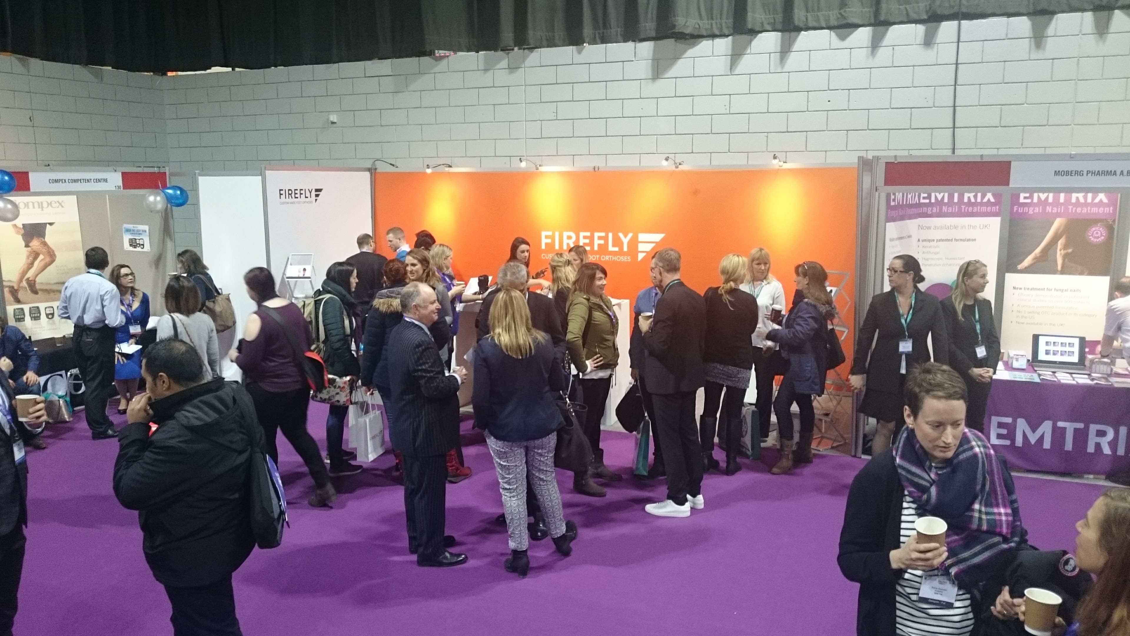 Getting busy at the stand